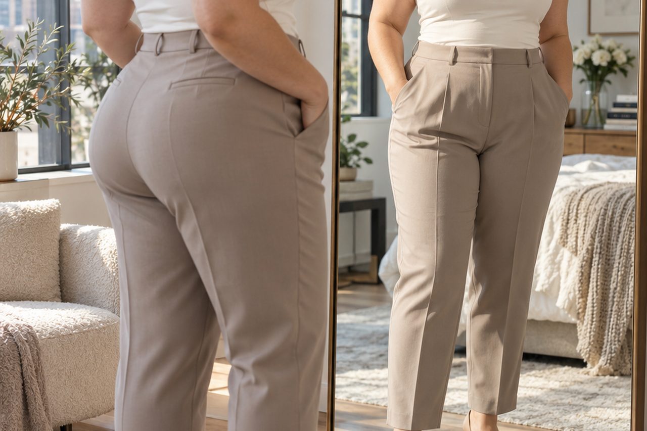Bien choisir un pantalon grande taille femme selon sa coupe, sa taille et son usage